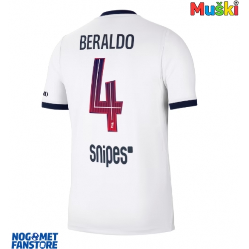 Paris Saint-Germain Lucas Beraldo #4 Gostujuci Dres 2026-27 Kratak Rukav